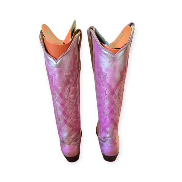 Old Gringo Yippee Ki Yay Peyton Pink Gold Tall Boots Size 8.5 - Picture 8 of 15